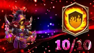 Occultist 10/10 Flamegaurd With Lvl 9 Insignias Castle Clash