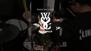 WHILE SHE SLEEPS - FOUR WALLS 🔥🥁 #shorts #whileshesleeps #drums