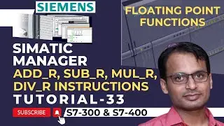 Siemens PLC Training 33 - Floating-Point Functions in Siemens PLC Programming