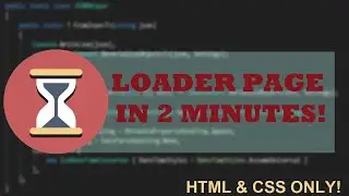 Page Loader in 2 Minutes using HTML & CSS only