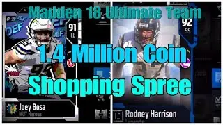 Madden 18 Ultimate Team - Insane 1.4 Million Coin Shopping Spree!!!