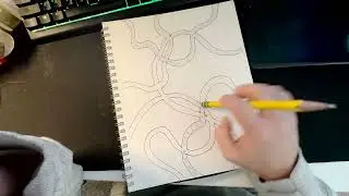 Zentangles - Adding Zentangles to Positive Space Organic Lines