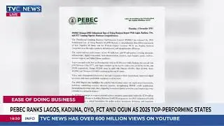 PEBEC Ranks Lagos, Kaduna, Oyo, FCT And Ogun As 2025 Top-Performing States