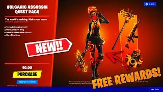 How To get the Volcanic Assassin Skin + Quest Pack l FREE REWARDS! l FORTNITE