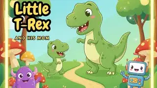 Little T-Rex and His Mom || Kids stories