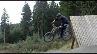 Glentress - Kev Welsh going large on wallride!