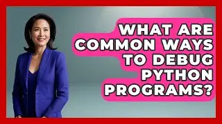 What Are Common Ways To Debug Python Programs? - Python Code School