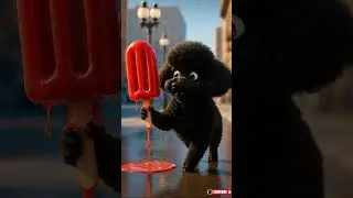 Boodle Dog&rsquo;s Clever Trick to Stop Ice Cream Melting. #Boodle #FunDog #CuteDog #Ice Cream