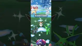 Getting Lucky With ✨Shiny Custom Eeveelution in #pokemongo