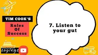 Tim cook's rules of success.