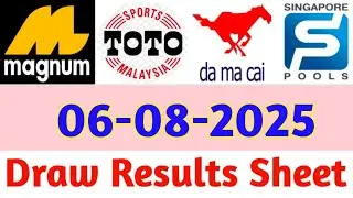 06-08-2024 Today 4D Results Magnum Toto Kuda/Damacai | 4d Result Today | Today 4d Result Live