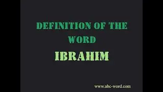 Definition of the word 