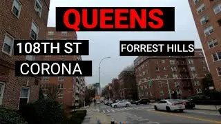Walking NYC - 108th street from Forrest Hills to Corona, Queens | NYC Neighborhoods