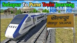 Solapur To Pune Train Journey | Indian Train Journey 🇮🇳 | Indian Railways |