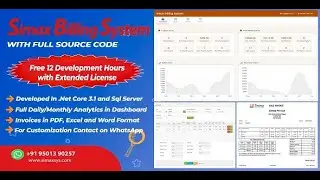 Simax GST and VAT Billing System in Dot Net Core