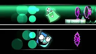 Geometry Dash Multition (2P Insane Demon) con el sonidito del mouse y teclado #geometrydash