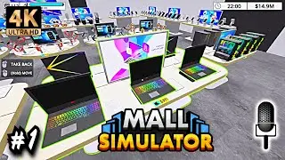 Mall Simulator 2025 4K Reshade #1 Day 112 All Maxed Unlocked Commentary