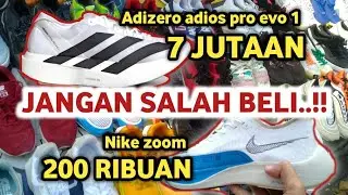 Sepatu running satu kali pakai di buang.?! adizero adios pro evo 1 thrift sepatu bekas surabaya