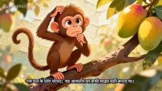 Tommy the Monkey and the Talking Mango Tree 🐒 | Funny Kids Story  | Moral Story pk cartoon