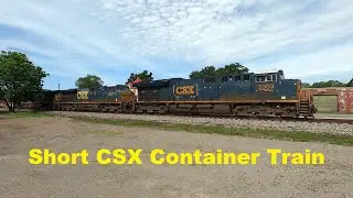 Short CSX Container Train with 3303, 5301, 5225