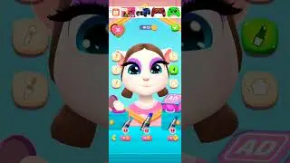 transformando a talking Angela na Cassie #mytalkingangela2 #cosplay #fivenightsatfreddys #cassie