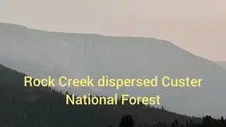 Motorcycle Camping in Rock Creek dispersed Custer National Forest