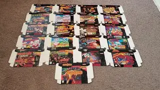Rare Super Nintendo For Display Only Game Boxes