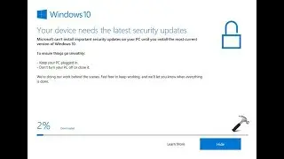 How To Turn Off Update Assistant/your device needs the latest security updates windows 10/IT Student