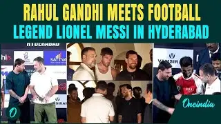 Rahul Gandhi meet goat of football player leion messi 😍#viral #football #rahulmeetmess 