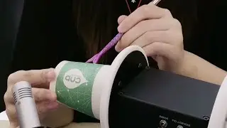 Deep Ear Cleaning ASMR with Cotton Swabs, Fluffy Sticks, Mermaid Brush & Whispering