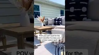 #outdoorspace #outdoordeck #patioweather #outdoorinspiration #backyardinspo #outdoorfurnitureideas