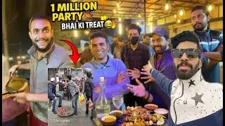1 Million Views Party | Bhai Ki Traf Sy Treat Chef Ko Roast Kar Dia 😂🔥🍴