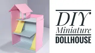 Dollhouse Making | How To Make Dollhouse | Dollhouse From Cardboard | Mini Dollhouse Project