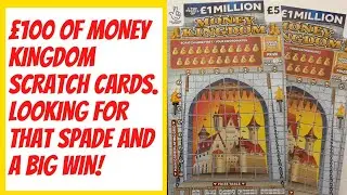&pound;100 of scratch cards. This video is all about the &pound;5 Money Kingdom Scratch Cards and that Spade!