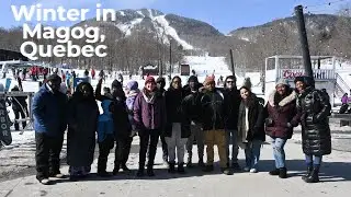 Winter in Magog, Quebec ❄️ Frozen Lake + Ski Day | Travel Vlog