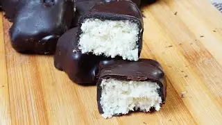 Bounty Bars (Homemade coconut chocolate bars)