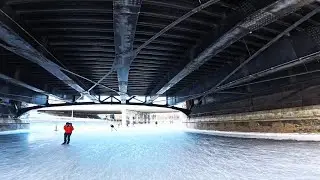 Battling the Wind on the Rideau Canal Skateway | World's Largest Skating Rink 4K