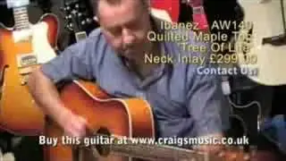 Craigs Music Bodmin - Ibanez AW140 Quilted Maple Top WEBVID