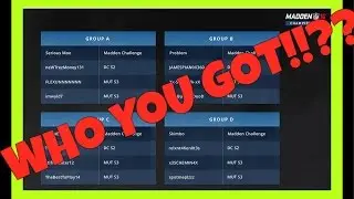 MADDEN CHALLENGE SCR 2016 BREAKDOWN!!!!!