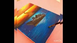 Way to heaven ❤️ #titanic #tutorial #acrylicpainting #art #wowart #titanicsinking #heaven