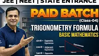 NEET Physics Class-04: Double Angle & Small Angle Approximation | Basic Math | Adv. Trigonometry