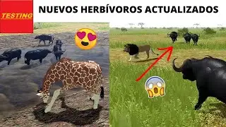 LOS NUEVOS HERBÍVOROS ACTUALIZADOS DE TESTING A DE WILD SAVANNAH - ROBLOX GAMEPLAY ESPAÑOL 2021