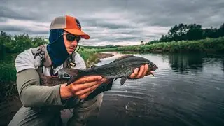 Hiking hard in Swedish Lapland to fish for trout & grayling !