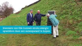 Zonnewal A12 Ede: symbolisch plaatsen eerste paneel