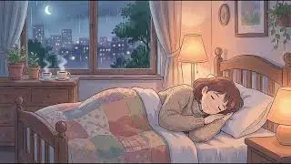 sleeping girl in the rain | Relaxing Music For Sleep