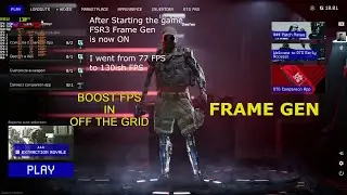 *PATCHED* OFF THE GRID UE5 - How To INCREASE PERFORMANCE WITH FSR3 FRAME GEN