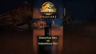 Indominus Rex vs Distortus Rex #JurassicWorld #JurassicWorldEvolution #JurassicWorldEvolution2
