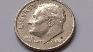 Moneda Dolar One Dime 2004 D