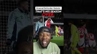 Arsenal Defender Gabriel season might be over with a possible hamstring injury @arsenal #fyp #aftv
