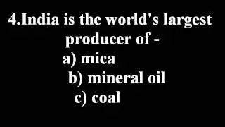 Kids GK - Mineral Resources - Choose the correct word